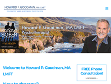 Tablet Screenshot of howardpgoodman.com